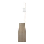 Σύνθετο σαλονιού Delfina  σε sonoma με λευκή απόχρωση 190x40x199.5εκ