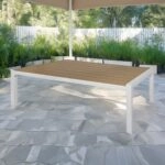 Artekko Alu Ξύλινο Τραπέζι Εξωτερικού Χώρου (170x70x42)cm