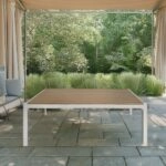 Artekko Alu Ξύλινο Τραπέζι Εξωτερικού Χώρου (170x70x42)cm