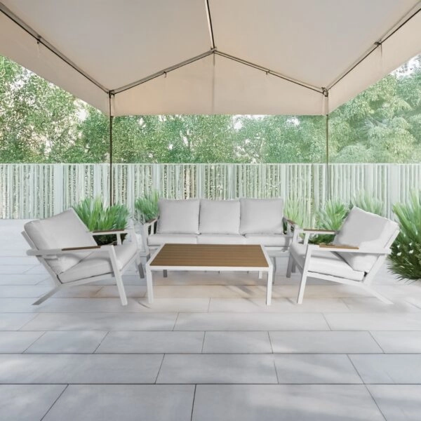 Artekko Alu Ξύλινο Τραπέζι Εξωτερικού Χώρου (170x70x42)cm