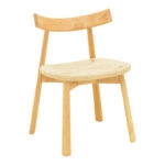 Καρέκλα Clareta  rubberwood-σχοινί σε φυσική απόχρωση 53x55x79εκ