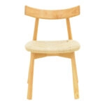 Καρέκλα Clareta  rubberwood-σχοινί σε φυσική απόχρωση 53x55x79εκ