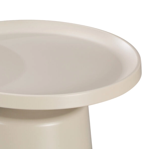 Τραπέζι σαλονιού Ginoze  μέταλλο σε cappuccino απόχρωση Φ70x38εκ