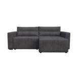 Silver Γωνιακός Καναπές Κρεβάτι με Αναστρέψιμη Γωνία Σκούρο Μπλε 245x148x94cm