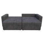 Silver Γωνιακός Καναπές Κρεβάτι με Αναστρέψιμη Γωνία Σκούρο Μπλε 245x148x94cm