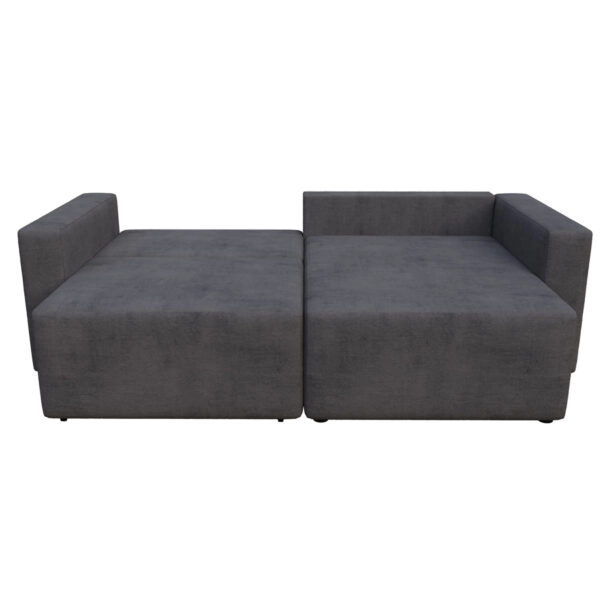 Silver Γωνιακός Καναπές Κρεβάτι με Αναστρέψιμη Γωνία Σκούρο Μπλε 245x148x94cm