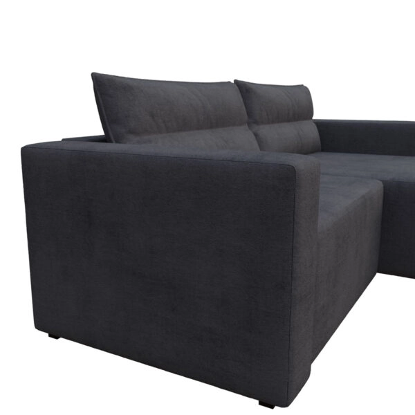 Silver Γωνιακός Καναπές Κρεβάτι με Αναστρέψιμη Γωνία Σκούρο Μπλε 245x148x94cm