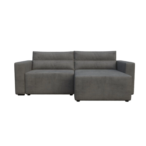 Silver Γωνιακός Καναπές Κρεβάτι με Αναστρέψιμη Γωνία Γκρι 245x148x94cm