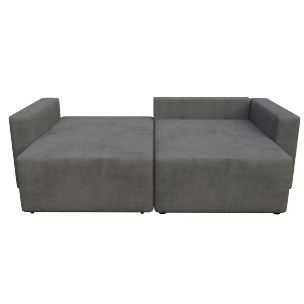 Silver Γωνιακός Καναπές Κρεβάτι με Αναστρέψιμη Γωνία Γκρι 245x148x94cm