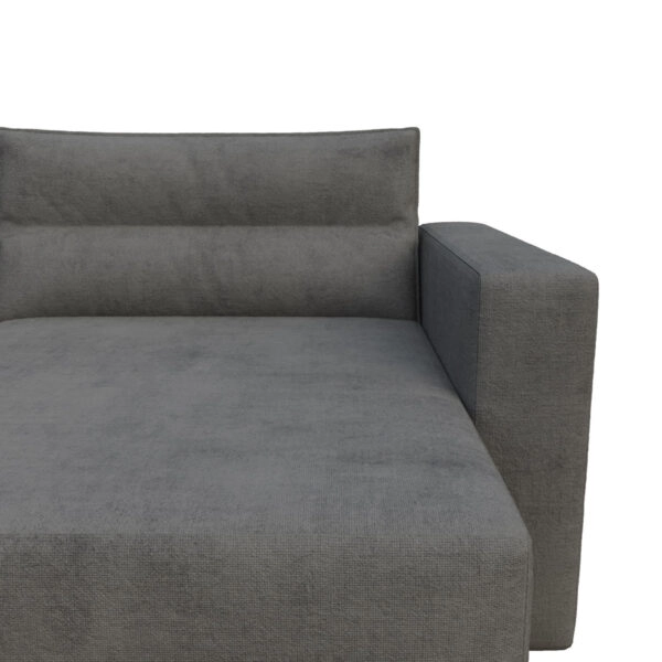 Silver Γωνιακός Καναπές Κρεβάτι με Αναστρέψιμη Γωνία Γκρι 245x148x94cm