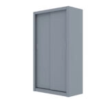 Ντουλάπα Linea Γκρι 120x60x215cm