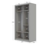 Ντουλάπα Linea Cashmere 120x60x215cm