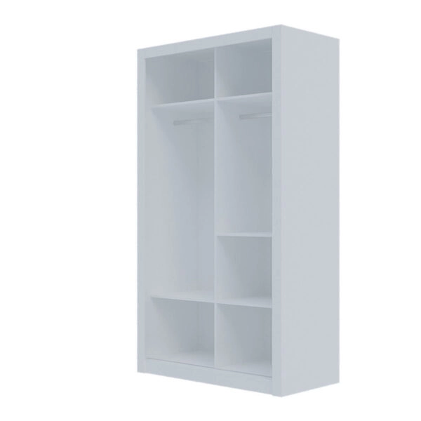 Ντουλάπα Linea Λευκή με καθρέφτη 120x60x215cm