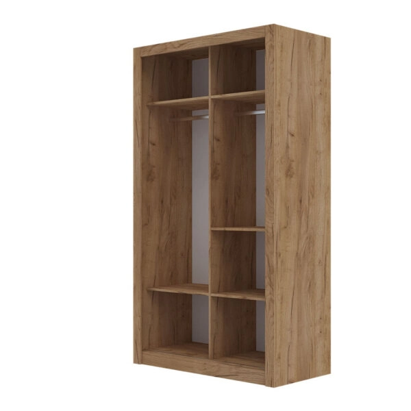 Ντουλάπα Linea Χρυσό Δρυς με καθρέφτη 120x60x215cm