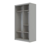 Ντουλάπα Linea Cashmere με καθρέφτη 120x60x215cm