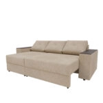 Triumph Γωνιακός Καναπές Κρεβάτι με Αναστρέψιμη Γωνία Μπεζ 241x147x94cm