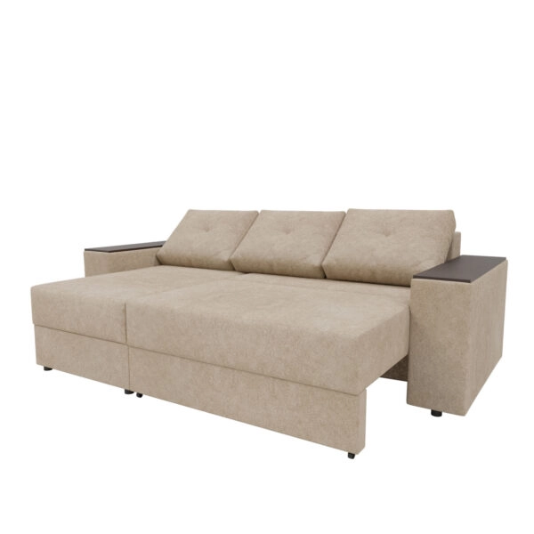 Triumph Γωνιακός Καναπές Κρεβάτι με Αναστρέψιμη Γωνία Μπεζ 241x147x94cm