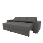Triumph Γωνιακός Καναπές Κρεβάτι με Αναστρέψιμη Γωνία Γκρι 241x147x94cm