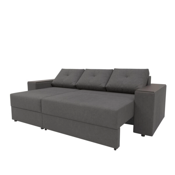 Triumph Γωνιακός Καναπές Κρεβάτι με Αναστρέψιμη Γωνία Γκρι 241x147x94cm