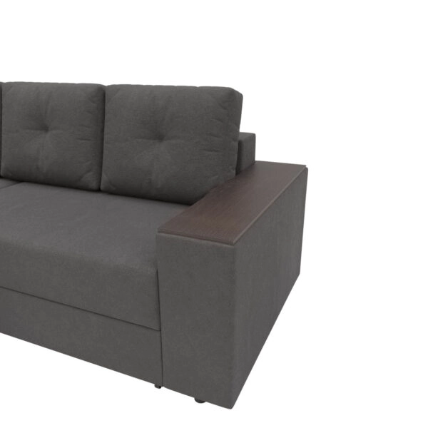 Triumph Γωνιακός Καναπές Κρεβάτι με Αναστρέψιμη Γωνία Γκρι 241x147x94cm