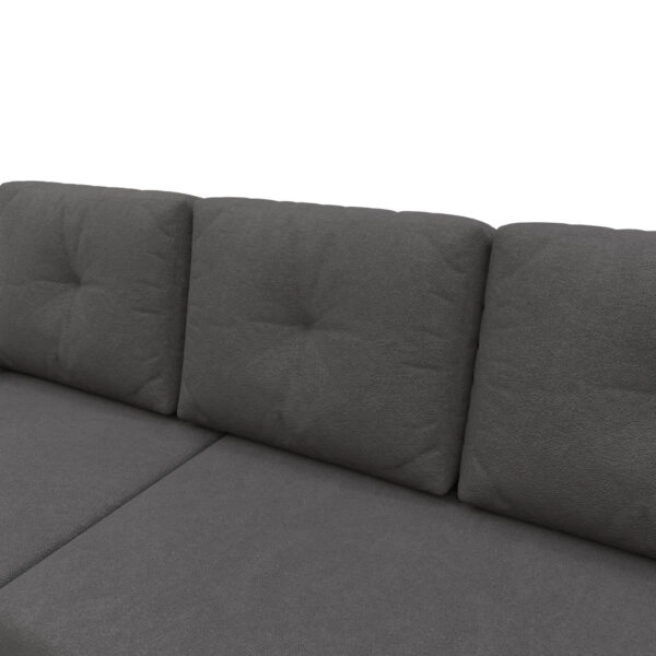 Triumph Γωνιακός Καναπές Κρεβάτι με Αναστρέψιμη Γωνία Γκρι 241x147x94cm