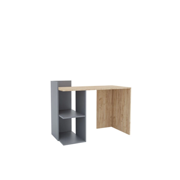 Γραφείο Iris Γραφίτη-Χρυσό Δρυς 112x55x85cm