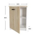 Anita Κάτω Ντουλάπι Σονόμα 60x60x82cm