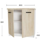 Anita Κάτω Ντουλάπι Σονόμα 80x60x82cm