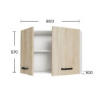 Anita Πάνω Ντουλάπι Σονόμα 80x30x57cm