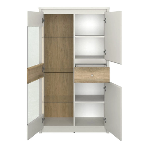 Βιτρίνα Karin Cashmere-Evoke Oak 86x36.5x153cm