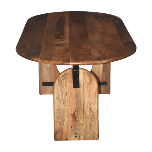 Τραπέζι Jenkou mango ξύλο σε φυσική απόχρωση 180x90x76εκ