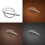 Φωτιστικό οροφής led Loper  μέταλλο σε μαύρη απόχρωση 55εκ