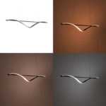 Φωτιστικό οροφής led Derzia  μέταλλο σε μαύρη απόχρωση 100εκ