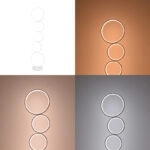 Φωτιστικό δαπέδου Chemal led μέταλλο σε λευκή απόχρωση Φ30x130εκ