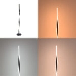 Φωτιστικό δαπέδου Pelepho led μέταλλο σε μαύρη απόχρωση Φ20x130εκ