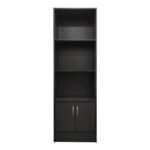 Βιβλιοθήκη Tekaro I  σε ανθρακί απόχρωση 57x33x180εκ