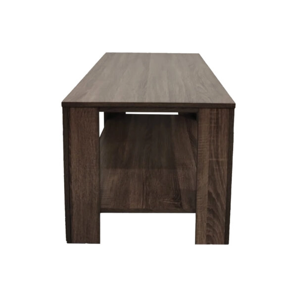 Τραπέζι σαλονιού Votalo I  σε καρυδί απόχρωση 90x50x45εκ