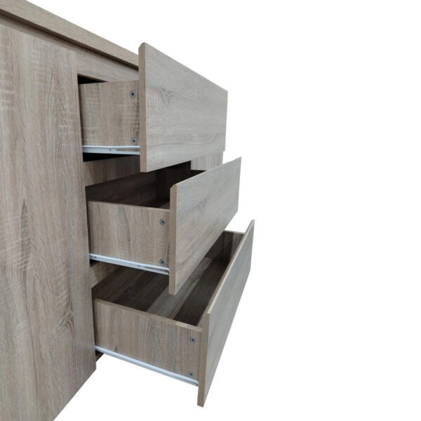 Μπουφές Kalya σε sonoma απόχρωση 220x49x89.5εκ