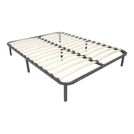 Κρεβάτι-υπόστρωμα Amaso μεταλλικό μαύρο 160x200x28εκ