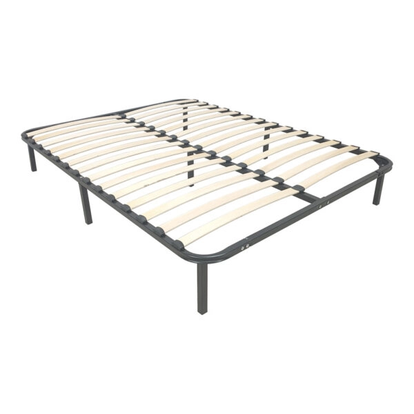 Κρεβάτι-υπόστρωμα Amaso  μεταλλικό μαύρο 160x200x28εκ