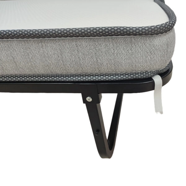 Ράντζο-κρεβάτι με στρώμα 10εκ Kamu μαύρο 75x190εκ