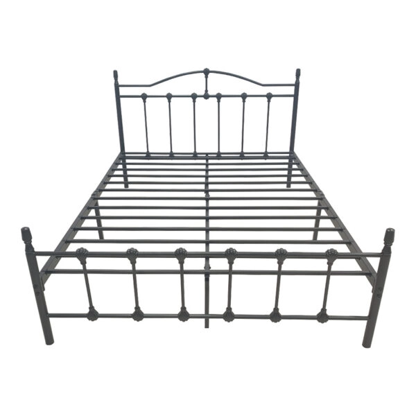 Κρεβάτι Wotso  μεταλλικό σε μαύρη απόχρωση 150x200εκ