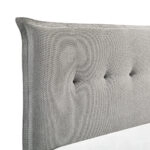 LIFE ΚΡΕΒΑΤΙ (ΓΙΑ ΣΤΡΩΜΑ 160x200cm) ΓΚΡΙ 215x171x115