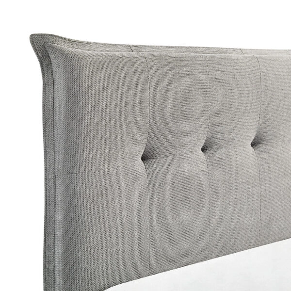 LIFE ΚΡΕΒΑΤΙ (ΓΙΑ ΣΤΡΩΜΑ 160x200cm) ΓΚΡΙ 215x171x115