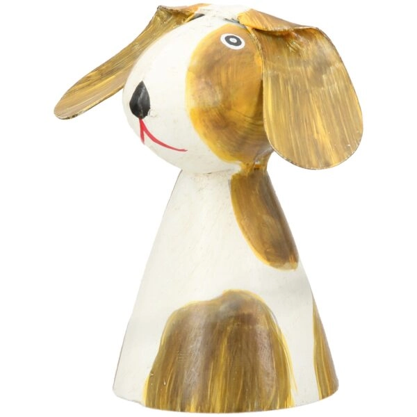 Φιγούρα φράχτη Dog Metal White Assorted 3 Times 7X6X7Cm 7X6X7Cm