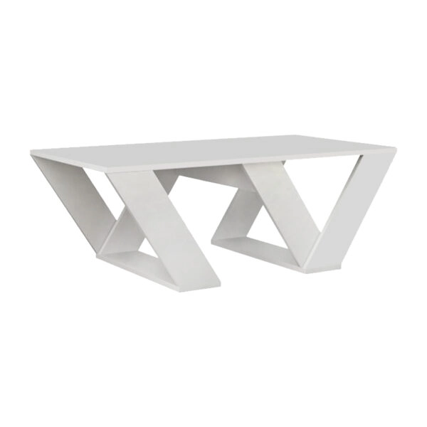 Τραπεζάκι σαλονιού Pipra Megapap χρώμα λευκό 110x60x40εκ.