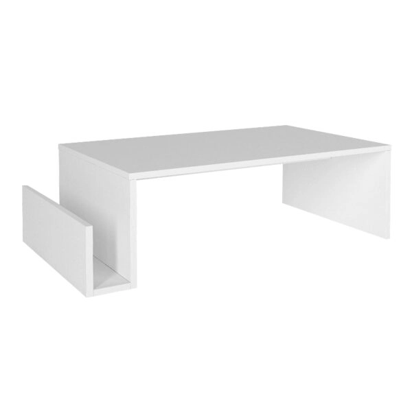 Τραπεζάκι σαλονιού Regnar Megapap χρώμα λευκό 100,6x55x31,8εκ.