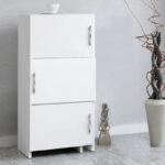 Ντουλάπι κουζίνας - μπάνιου Anna Megapap χρώμα λευκό 65x31,5x89,8εκ.