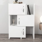 Ντουλάπι κουζίνας - μπάνιου Anna Megapap χρώμα λευκό 65x31,5x89,8εκ.