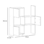 Ντουλάπι κουζίνας - μπάνιου Anna Megapap χρώμα λευκό 65x31,5x89,8εκ.